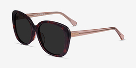 Sherry Tortoise Champagne Acétate Soleil de Lunette de vue d'EyeBuyDirect, Vue d'Angle