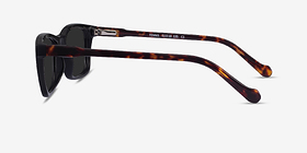 Tennis Black Tortoise Acétate Soleil de Lunette de vue d'EyeBuyDirect, Vue de Côté