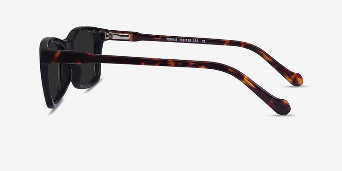 Tennis Black Tortoise Acétate Soleil de Lunette de vue d'EyeBuyDirect