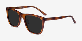 Cortado Honey Tortoise Acétate Soleil de Lunette de vue d'EyeBuyDirect, Vue d'Angle