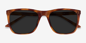 Cortado Honey Tortoise Acétate Soleil de Lunette de vue d'EyeBuyDirect, Vue Rapprochée