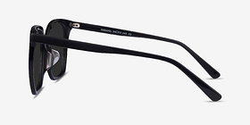 Parasol Noir Acétate Soleil de Lunette de vue d'EyeBuyDirect, Vue de Côté