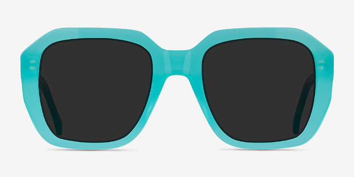 Azalea Turquoise Blue Acétate Soleil de Lunette de vue d'EyeBuyDirect