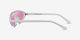 Sonic Blanche Plastique Soleil de Lunette de vue d'EyeBuyDirect, Vue de Côté