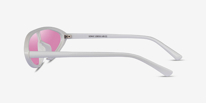 Sonic Blanche Plastique Soleil de Lunette de vue d'EyeBuyDirect