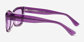 Lavendula Crystal Purple Éco-responsable Soleil de Lunette de vue d'EyeBuyDirect, Vue de Côté