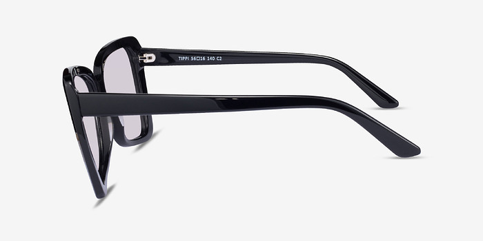 Tippi Noir Acétate Soleil de Lunette de vue d'EyeBuyDirect
