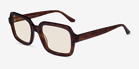 Resort Écailles Acétate Soleil de Lunette de vue d'EyeBuyDirect, Vue d'Angle