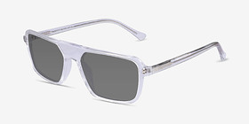 Zirfas Crystal Clear Acétate Soleil de Lunette de vue d'EyeBuyDirect, Vue d'Angle