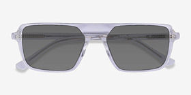 Zirfas Crystal Clear Acétate Soleil de Lunette de vue d'EyeBuyDirect, Vue Rapprochée