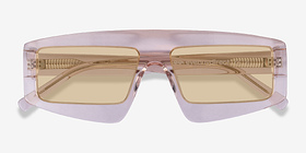 Hanna Crystal Nude Acétate Soleil de Lunette de vue d'EyeBuyDirect, Vue Rapprochée