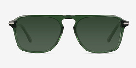 Koontz Crystal Green Acétate Soleil de Lunette de vue d'EyeBuyDirect, Vue de Face