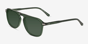 Koontz Crystal Green Acétate Soleil de Lunette de vue d'EyeBuyDirect, Vue d'Angle