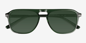Koontz Crystal Green Acétate Soleil de Lunette de vue d'EyeBuyDirect, Vue Rapprochée
