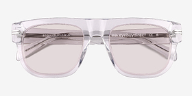 Books Clear Crystal Acétate Soleil de Lunette de vue d'EyeBuyDirect, Vue Rapprochée