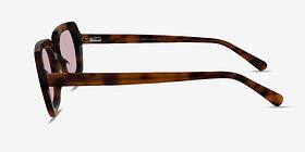 Gouache Écailles Acétate Soleil de Lunette de vue d'EyeBuyDirect, Vue de Côté