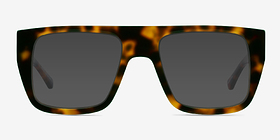 Audax Brown Tortoise Acétate Soleil de Lunette de vue d'EyeBuyDirect, Vue de Face