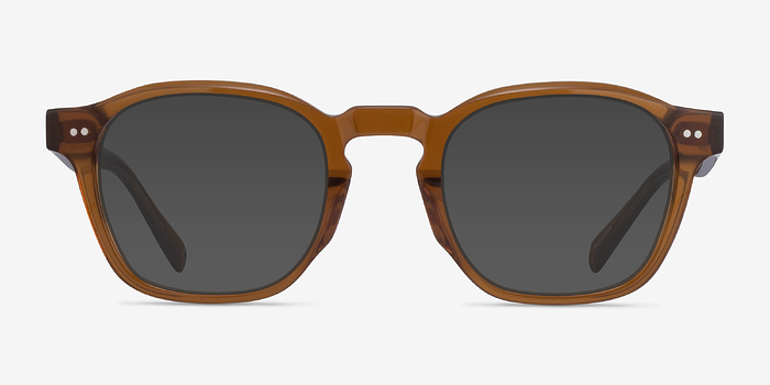 Lennox Crystal Brown Acétate Soleil de Lunette de vue d'EyeBuyDirect