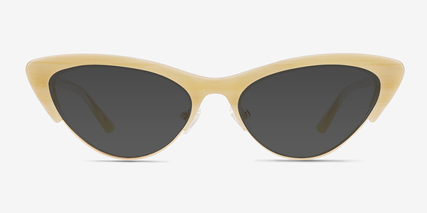 Aina Striped Brown Acétate Soleil de Lunette de vue