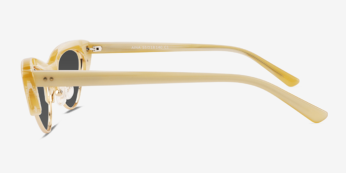 Aina Striped Brown Acétate Soleil de Lunette de vue d'EyeBuyDirect