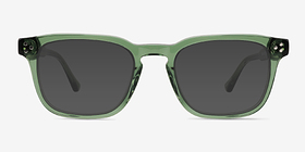 Percept Crystal Green Acétate Soleil de Lunette de vue d'EyeBuyDirect, Vue de Face