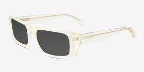 Alaric Clear Yellow Acétate Soleil de Lunette de vue d'EyeBuyDirect, Vue d'Angle