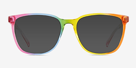 Shine Bright Arc-en-ciel Plastique Soleil de Lunette de vue d'EyeBuyDirect, Vue de Face