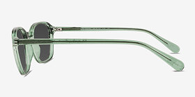 Malarkey Shiny Clear Green  Plastique Soleil de Lunette de vue d'EyeBuyDirect, Vue de Côté