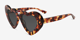 Tenderheart Écailles Acétate Soleil de Lunette de vue d'EyeBuyDirect, Vue d'Angle