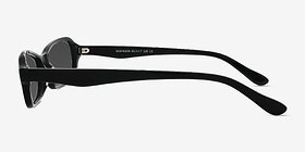 Robinson Noir Acétate Soleil de Lunette de vue d'EyeBuyDirect, Vue de Côté