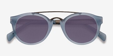 Clear/Blue Enzo -  Acetate, Metal Lunettes de soleil