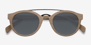 Light Brown Enzo -  Acetate, Metal Sunglasses