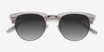  Clear Silver  The Hamptons -  Vintage Acetate, Metal Sunglasses