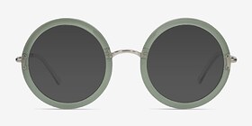 Joplin Vert Métal Soleil de Lunette de vue d'EyeBuyDirect, Vue de Face