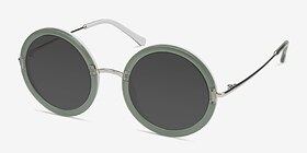 Joplin Vert Métal Soleil de Lunette de vue d'EyeBuyDirect, Vue d'Angle