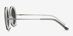 Joplin Vert Métal Soleil de Lunette de vue d'EyeBuyDirect, Vue de Côté