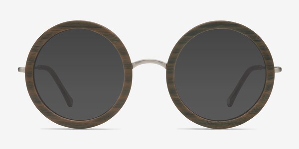 Joplin Brown Striped Métal Soleil de Lunette de vue