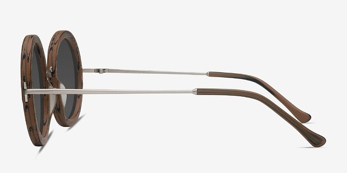 Joplin Brown Striped Métal Soleil de Lunette de vue d'EyeBuyDirect