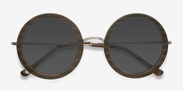 Brown Striped Joplin -  Vintage Métal Lunettes de soleil