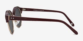 Limoncello Rouge Métal Soleil de Lunette de vue d'EyeBuyDirect, Vue de Côté