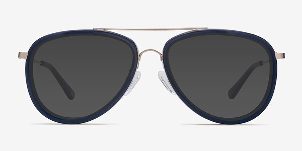 Duke Bleu Métal Soleil de Lunette de vue