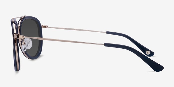 Duke Bleu Métal Soleil de Lunette de vue d'EyeBuyDirect