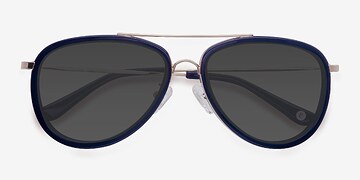 Bleu Duke -  Métal Lunettes de soleil