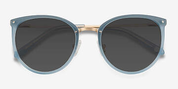 Frosted Blue Crush -  Acetate, Metal Lunettes de soleil