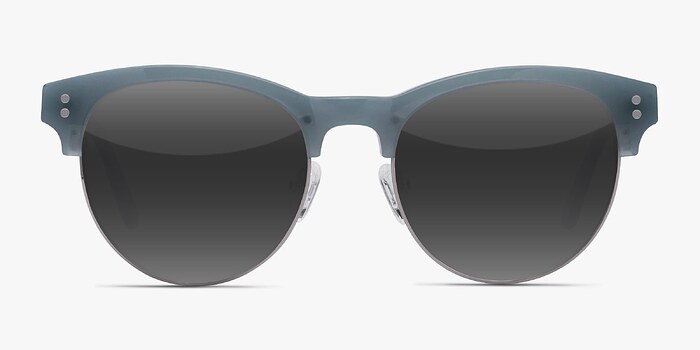 College Bleu pâle Métal Soleil de Lunette de vue d'EyeBuyDirect