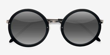 Noir Well -  Métal Lunettes de soleil