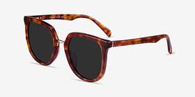 Shannon Écailles Métal Soleil de Lunette de vue d'EyeBuyDirect, Vue d'Angle