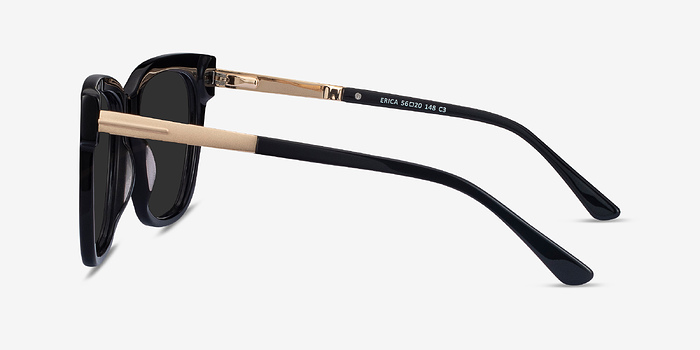 Erica Noir Acetate-metal Soleil de Lunette de vue d'EyeBuyDirect