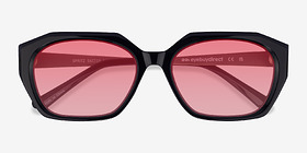 Spritz Noir Métal Soleil de Lunette de vue d'EyeBuyDirect, Vue Rapprochée