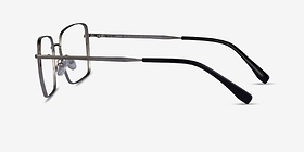 Caspian Argenté Titanium Montures de lunettes de vue d'EyeBuyDirect, Vue de Côté